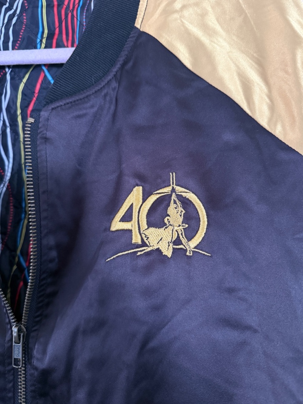 Star Wars Her Universe 40th Anniversary Satin Bomber Embroidered Jacket - Large - Picture 4 of 12